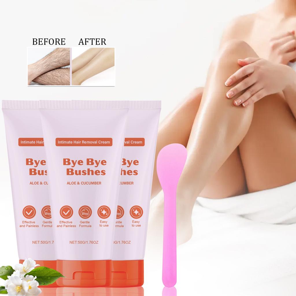 Bye Bye Gentle Hair Removal Cream, Крем для удаления волос, Крем для удаления волос в области подмышек и бикини, Нежный, не раздражающий (1шт)