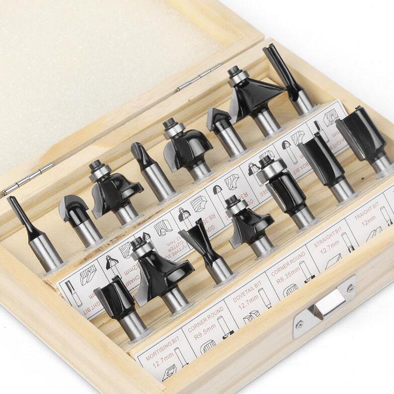 15 шт., набор фрез с хвостовиком 8 мм, прямая фреза для резки дерева, карбид вольфрама, резка, деревообработка