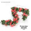 Artificial Rose Vine for Living Room Decoration, Air Duct Cover, Plastic Flower Garland