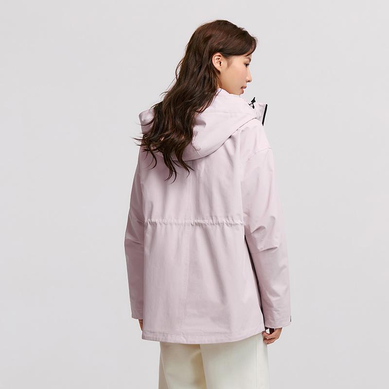 Semir Down Jacket Women 2026 New Two-Piece Three-in-One Outdoor Travel Daily Waterproof Oil-proof Stain-proof Woman Winter Coat