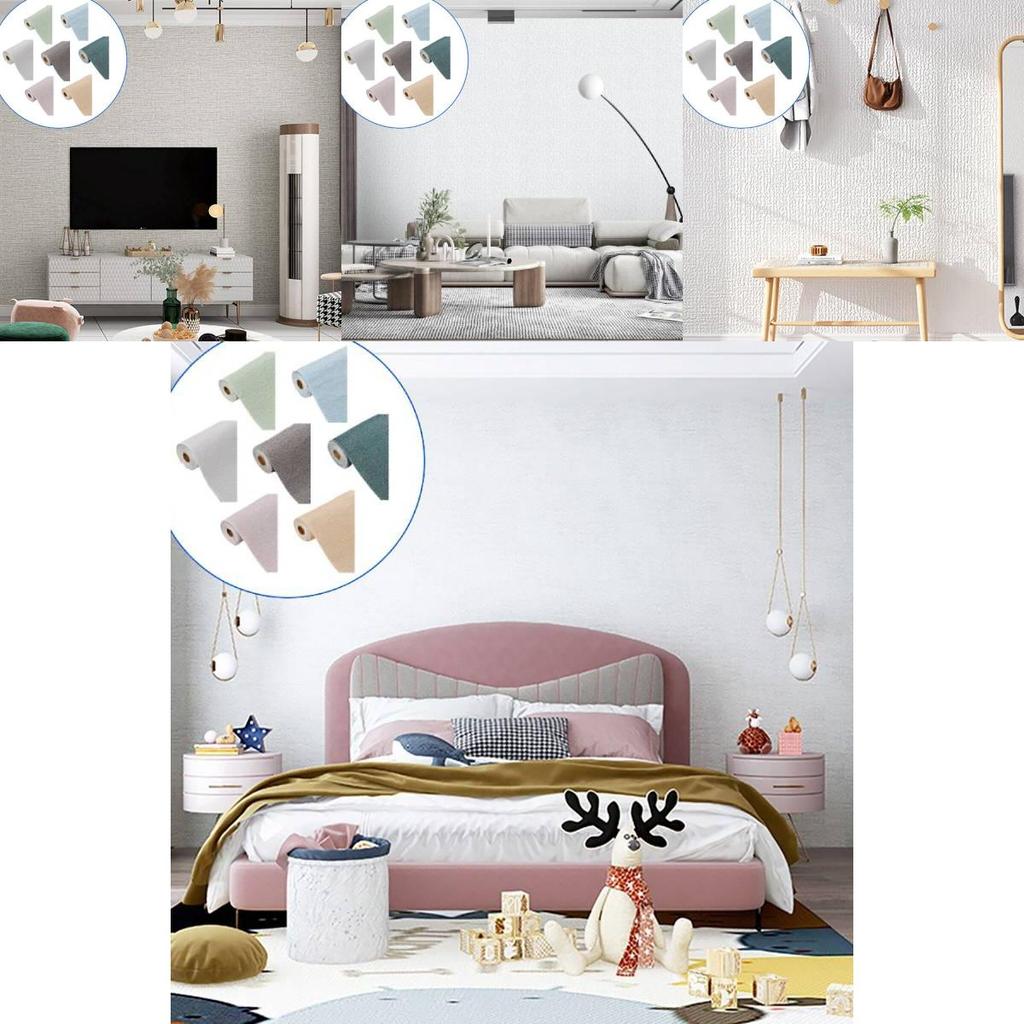 Премиальные 2,8-метровые самоклеящиеся обои для стен в элегантных однотонных цветах для современных домов