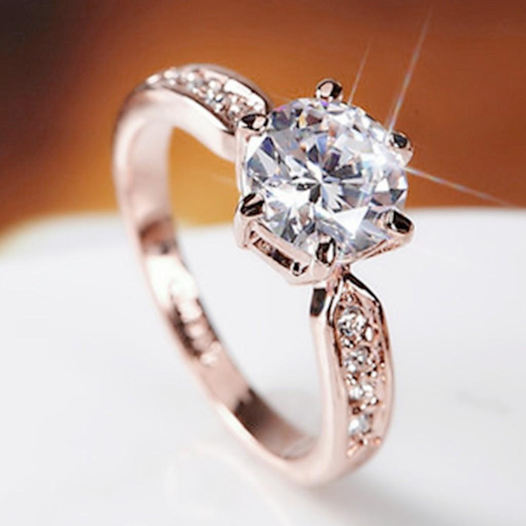 Кольцо-коготь с кристаллами и покрытием Rose Gold, регулируемого размера, для мужчин и женщин, подарок