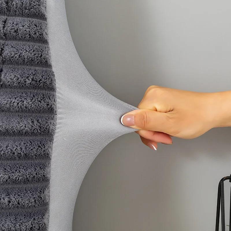 1 шт., все включено, зимний утолщенный стеганый чехол для изголовья кровати, мягкий бархатный чехол для изголовья кровати, чехол для защиты спинки кровати от пыли