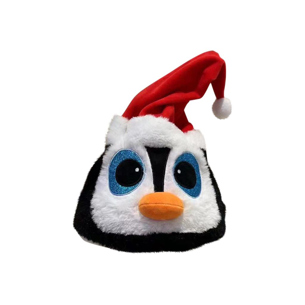 Christmas Festive Hat, Cartoon , For Adults And Children, Old Man Snowman Hat, Swinging, Singing, With Music And Light.