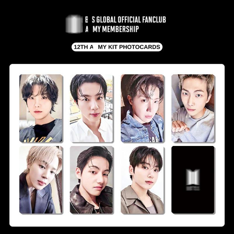 BTS Глобальный официальный фан-клуб ARMY Членство 7 шт. Набор фотокарточек Милые карточки-ломо с участниками Коллекция фанатов K-pop Подарок