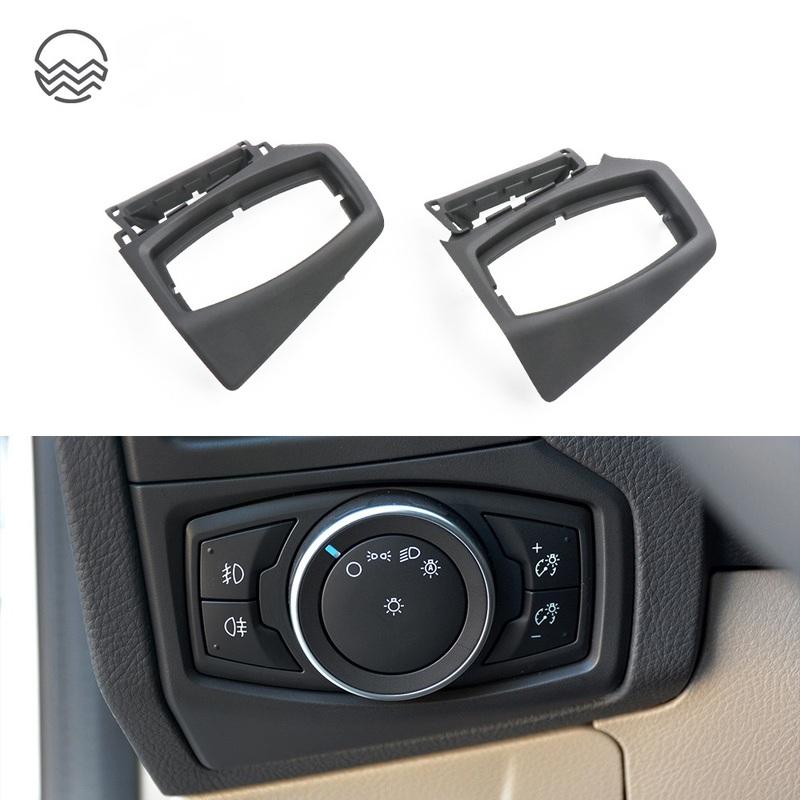 LHD Car Headlight Switch Trim Frame Panel Cover Configuration For Ford New Focus 2012 - 2018 2017 2016 2015 2014 2013