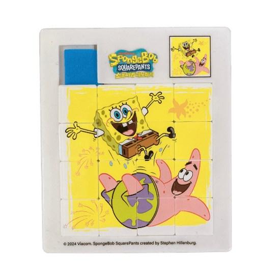 Wolseong Square Pants Spongebob 16 Sliding Puzzle Set, корейские популярные головоломки