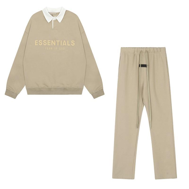 Unisex Cotton Streetwear Set: Graphic Letter Print Hoodless Sweatshirt Loose Fit Pants Fall