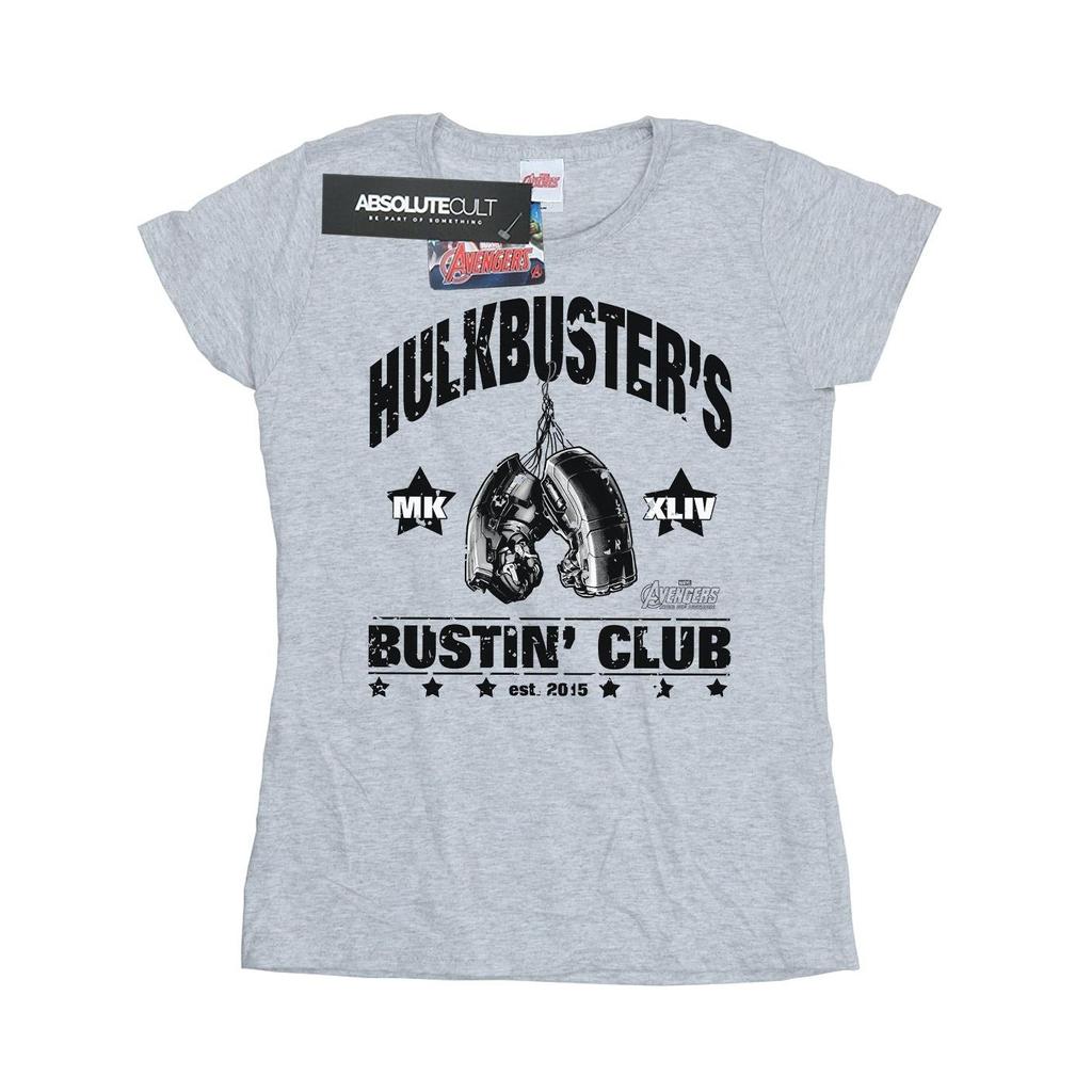 Marvel Womens/Ladies Iron Man Hulkbuster´s Bustin´ Club Cotton T-Shirt