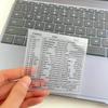 Прозрачная накладка с горячими клавишами для Excel и Word - ПВХ Руководство по быстрому доступу для ПК/ноутбука Windows, Бежевый