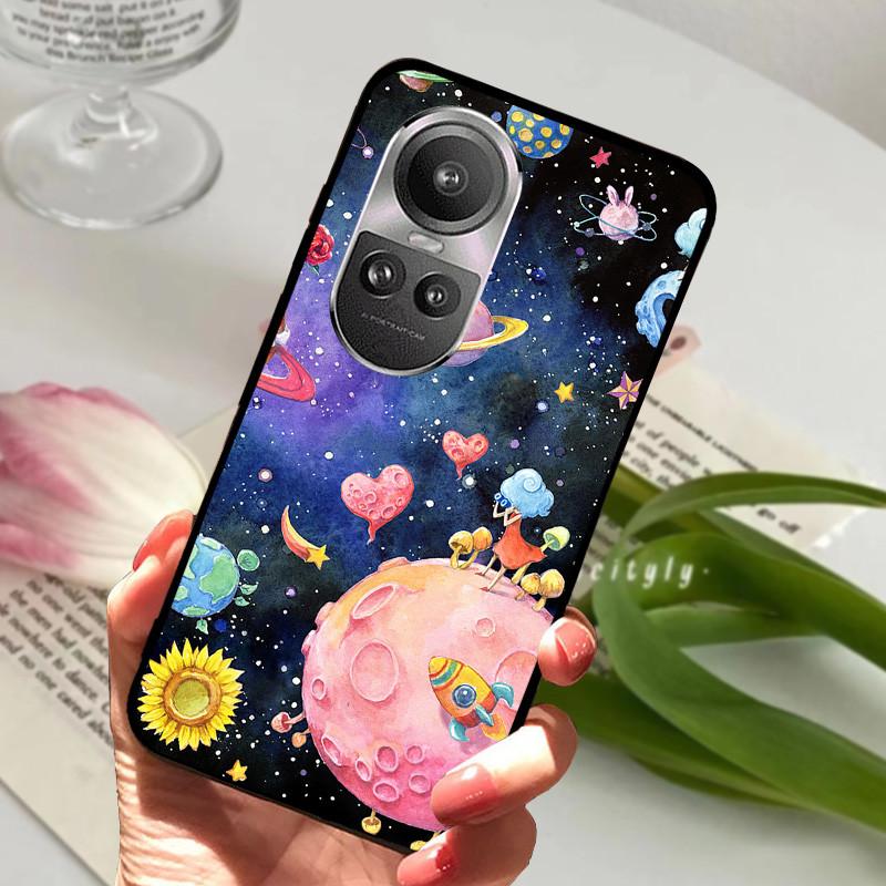 Чехол для Oppo Reno 10 5G CPH2531 Reno10 Ударопрочный Мягкий ТПУ Силиконовый Чехол для Телефона Для Oppo Reno 10 Pro 5G CPH2525 Funda Мультяшный