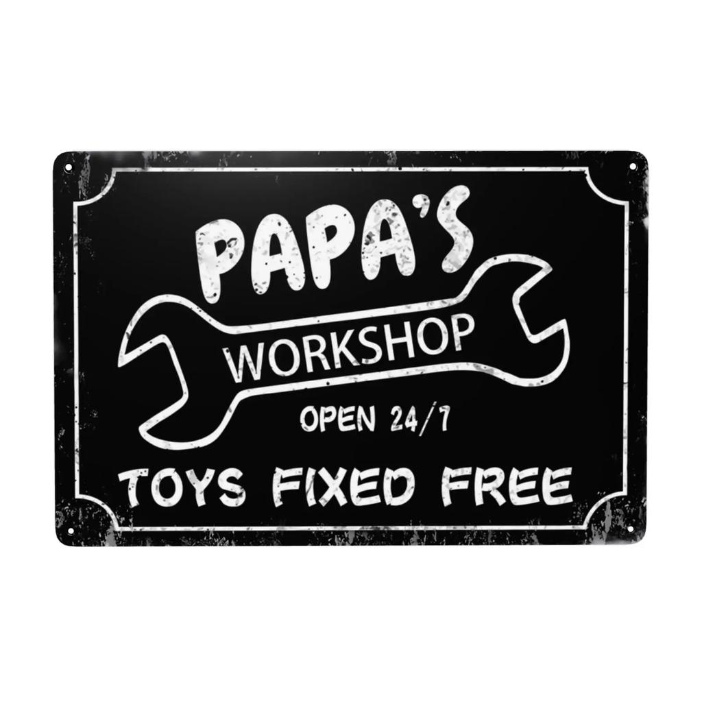 1pc, Full Service Garage Sign,Mechanic Car Service Parts Repairs Vintage Metal Signs for Cafe Bar Shop Wall Decor 8x12 Inch
