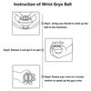 Self Starting Wrist Ball Portable Wrist Power Gyroscopic Ball Wrist Strengthening Device Black with Light