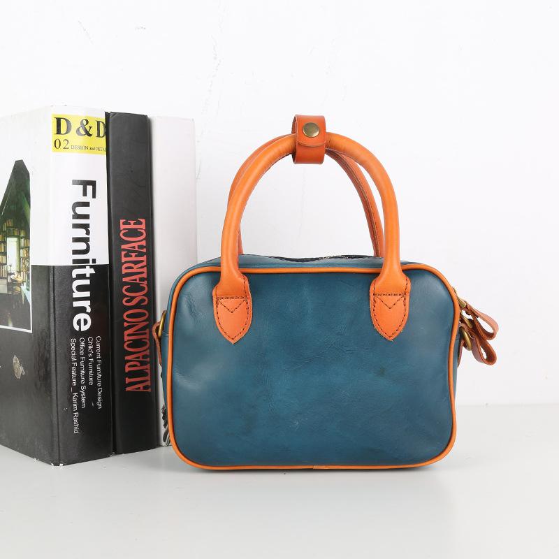 Johnature Повседневная женская сумка из натуральной кожи, универсальная ретро-сумка из натуральной мягкой яловой кожи, однотонные сумки на плечо