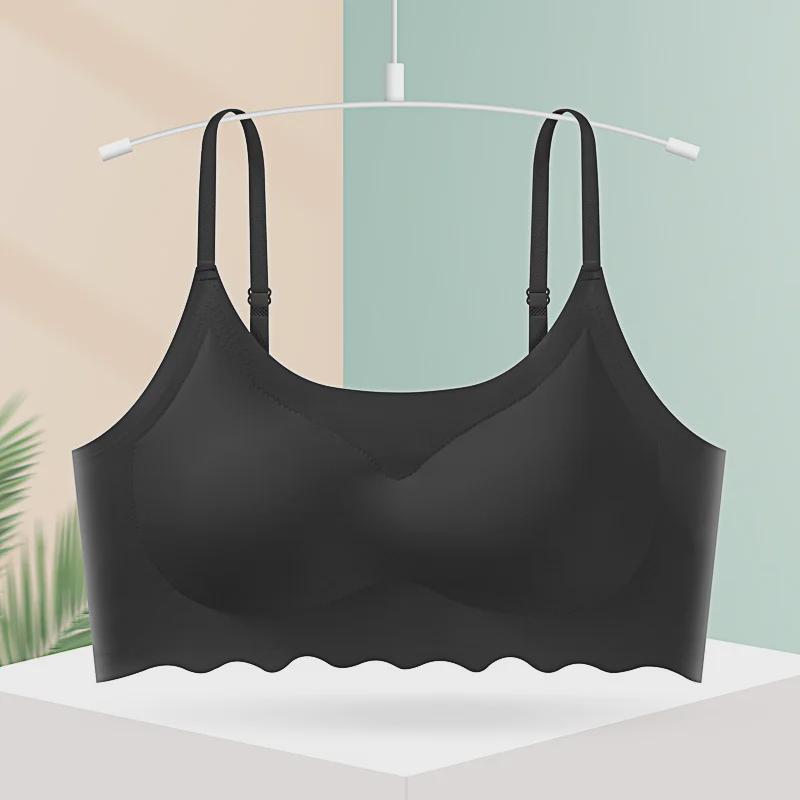Бесшовный женский спортивный бюстгальтер для йоги Ice Silk с красивым дизайном спины
