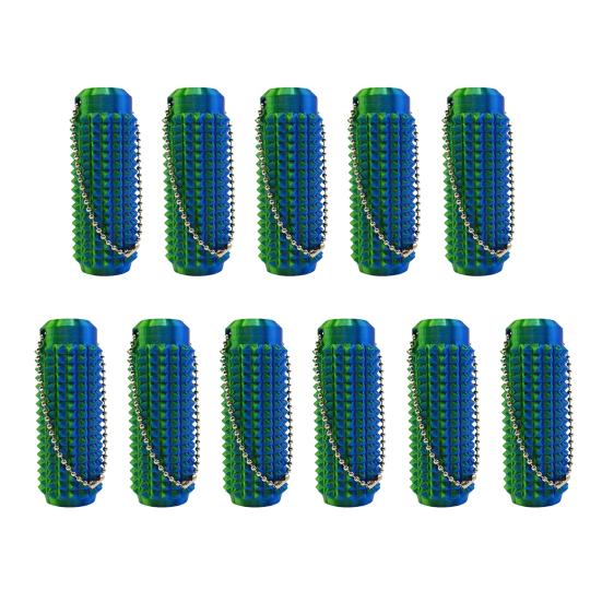 11Pcs Spike Texture Keychain Quiet Fidgeting Portable Stress Relief Tool with Bright Color Lightweight Sensory Toy