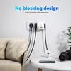 Essager Удлинитель с вилкой европейского стандарта, 3 розетки переменного тока, 3 USB-порта для зарядки, 1 адаптер типа C, 5 В, 2,4 А, настенное зарядное устройство 7-в-1