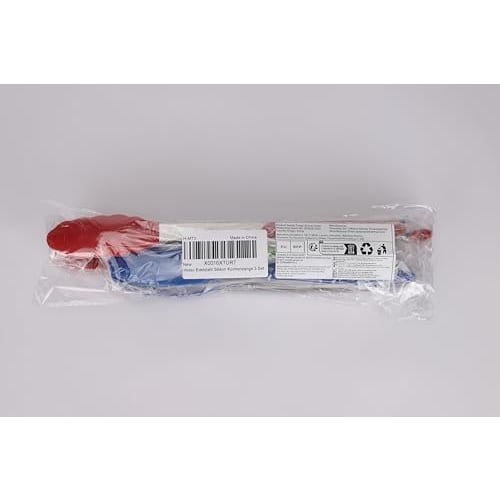 Hotec Премиальные кухонные щипцы из нержавеющей стали с силиконовыми наконечниками, набор из 3 штук - 7", 9" и 12", многоцветные