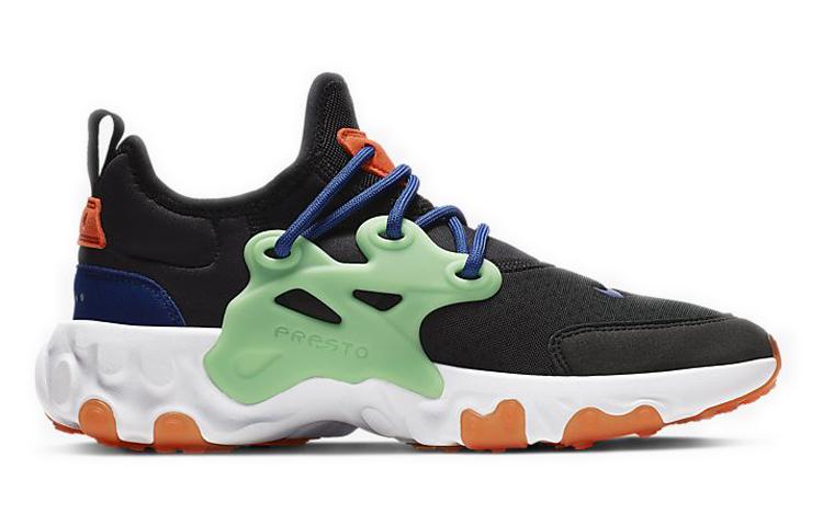Nike React Presto Черно-зеленая туманность GS BQ4002-006