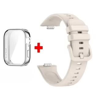 Для Huawei Watch Fit 3 Ремешок Мягкий Силикон Спортивный Браслет + Мягкий Чехол из ТПУ Дышащий Браслет для Умных Часов Для Huawei Fit3 Correa