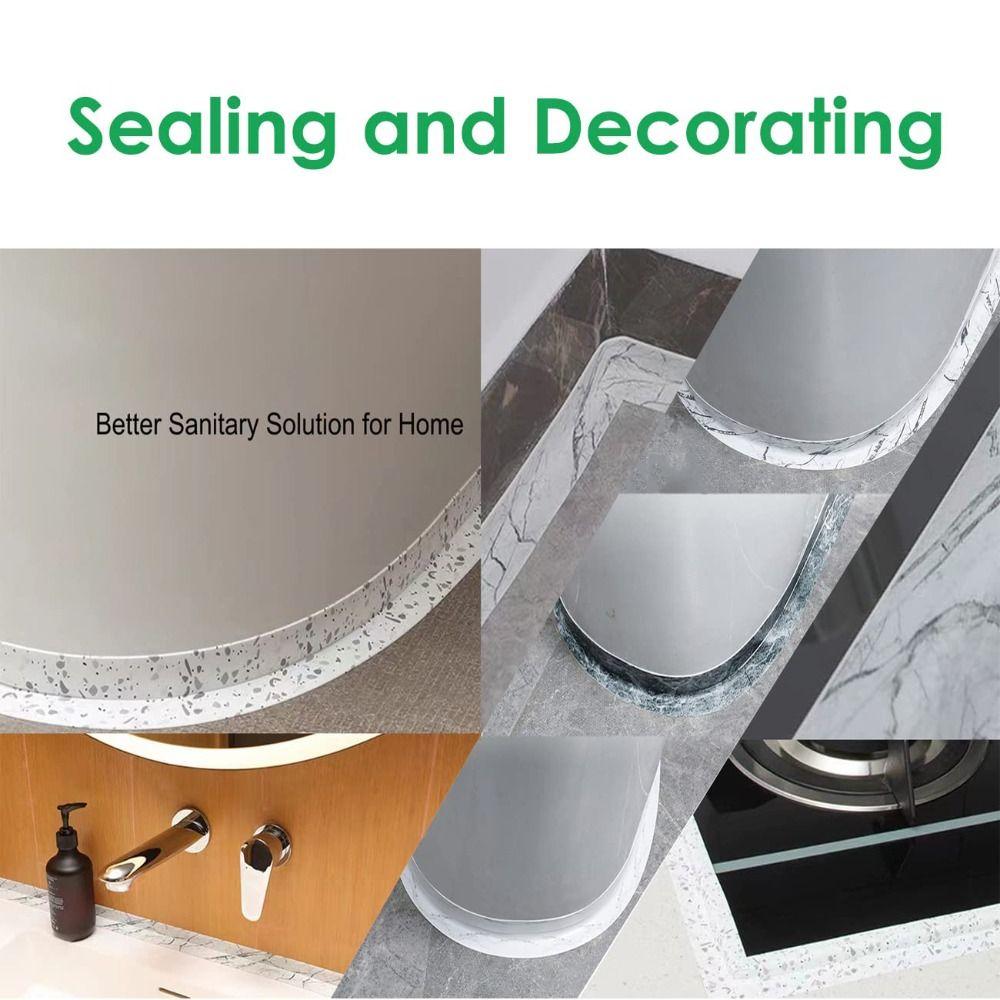 Decorative Caulk Tape Mildew-proof Shower Tile Sealer Professional Kitchen Sealant Strip  Kitchen