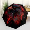 1pc Eagle Flames Compact Travel Umbrella, Automatic Folding Lightweight Windproof 8-Bone Reinforced Design,012106