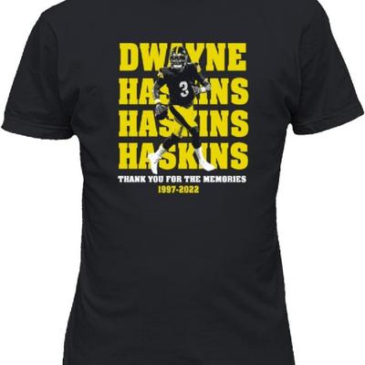 Унисекс футболка Haskins Pittsburgh Football Player Tribute (Черный, Маленький)
