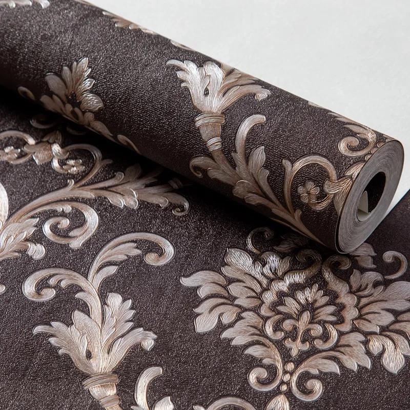 3D Обои в европейском стиле Гостиная Ресторан Отель Место проведения Легкая роскошь Тисненые Тисненые Водонепроницаемые обои