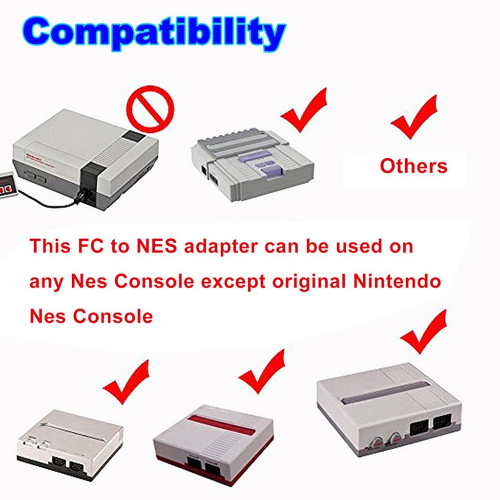 Адаптер-конвертер для картриджей игр NES с 60 на 72 контакта Для NES