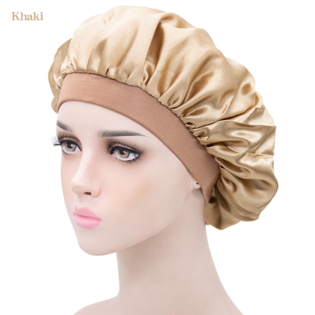 Cover Fashion Night Sleep Women Silk Bath Nightcap Hair Cap Shower Caps Sleeping Hat Satin Bonnet