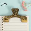 Rustic Desk Decor for Readers Vintage Metal Book Page Holder, with Floral Pattern Design, Hands Free Durable Holder Textbooks Clip, Zinc Alloy