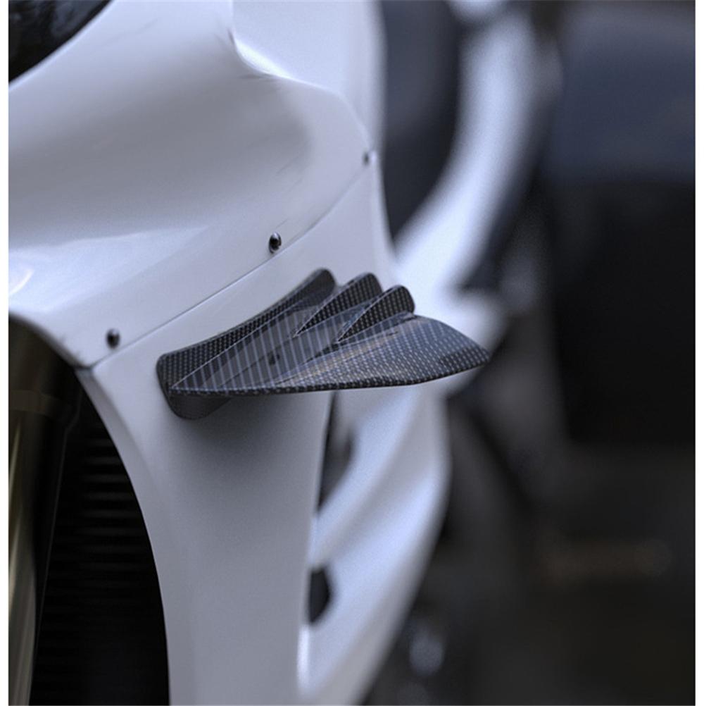 2 шт. глянцевый карбоновый внешний вид для мотоцикла, аэродинамический крылышко, боковой обтекатель, спойлер, крыло