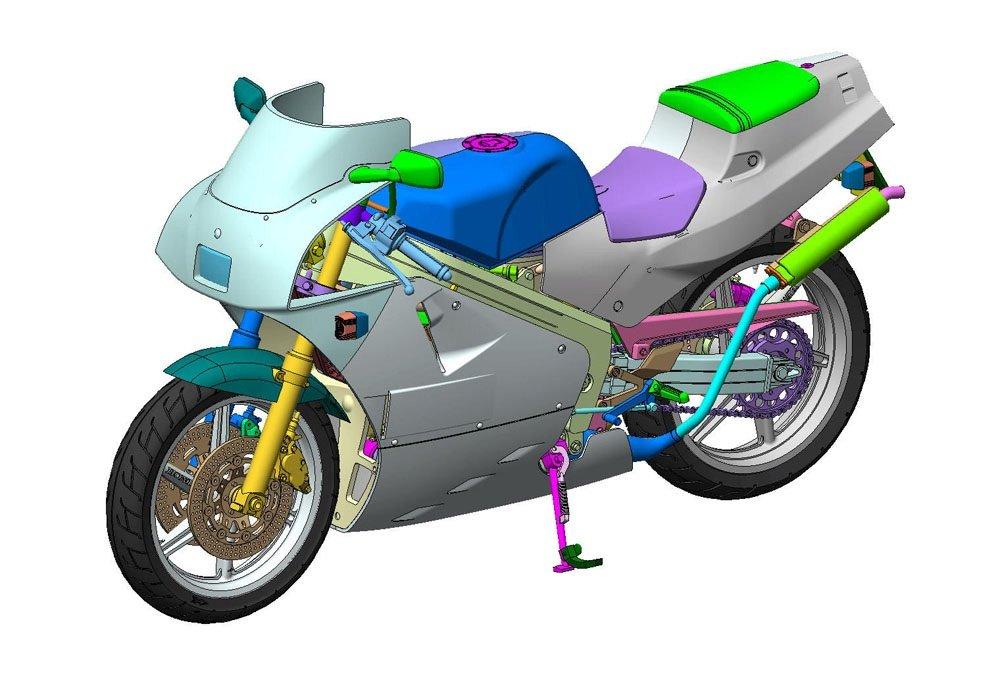 Aoshima Bunka Kyozaisha Motorcycle Honda NSR250R SP 1/12 No.101 '89