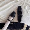 Premium Sheepskin Version~ Minimalist One-word Buckle with Soft Bottom Flat Bottom Mary Jane Ballet Single Shoes for Women