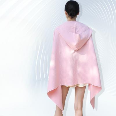 Однотонное пончо-полотенце с капюшоном, быстросохнущее и ультра-впитывающее, идеально подходит для пловцов на открытом воздухе, серферов и посетителей пляжа