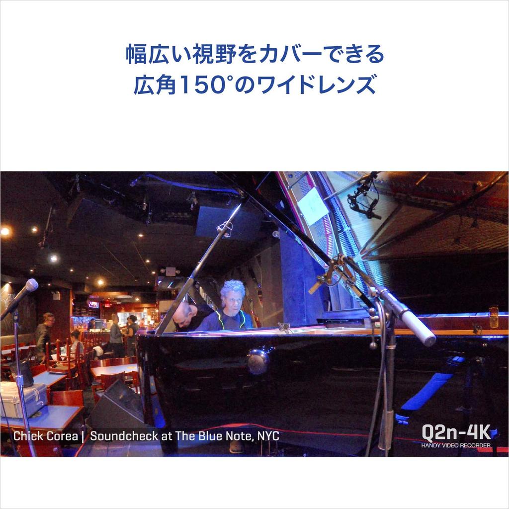 ZOOM Zoom Handy Video Recorder Black Высокое качество звука Full HD Записывает в 4 раза более четкое видео Качество изображения 4K Q2n-4K