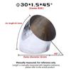 45° Weld Elbow Corrosion Resistant 304 Stainless Steel Butt Weld Pipe Fitting 16-80mm OD for Gas Pipelines