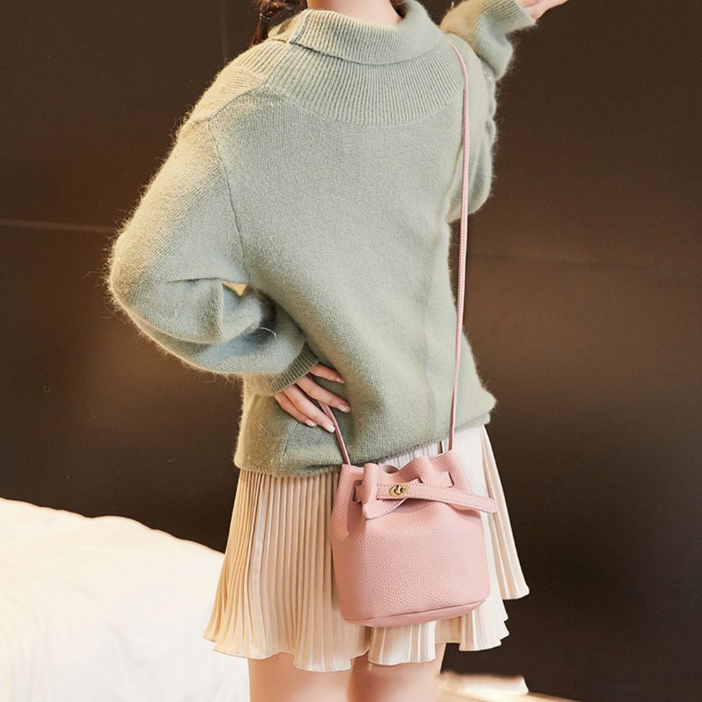 Bag Coin Purse Shoulder Pouch PU Leather Handbag Female Bag Bucket Bag Single Shoulder Bag