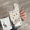 Small Fresh Flowers Suitable for 16 Apple 15promax Mobile Phone Case IPhone 14 Mirror Electroplating Hard Huawei