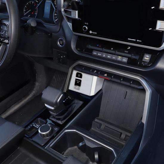 Car Handbrake Switch Panel Cover Trim For Toyota Tundra 22-25 Accessories Silver