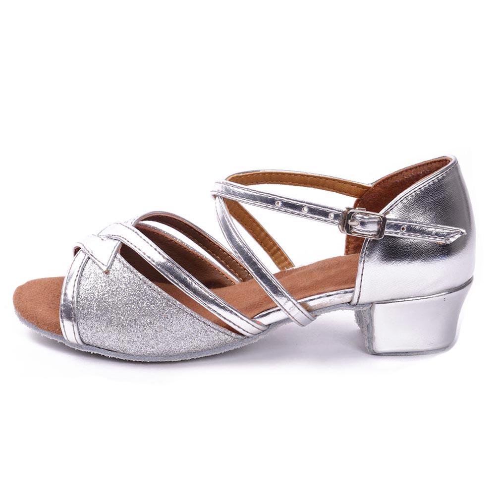 Женские туфли для танцев, на низком каблуке