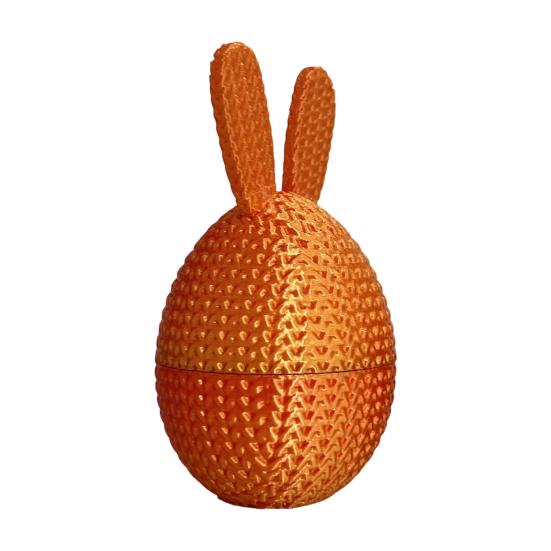 3D-печатное пасхальное яйцо-кролик, наполненное пасхальное яйцо с кроликом внутри, наполнители для пасхальной корзины для дома, офиса, декора стола