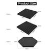 12 Pack-Studio Acoustic Foams Sound Absorption Proofing Panels High-density Wedge Tiles Isolation Treatment for Walls Ceiling 12*12*1.2in (Type 1)