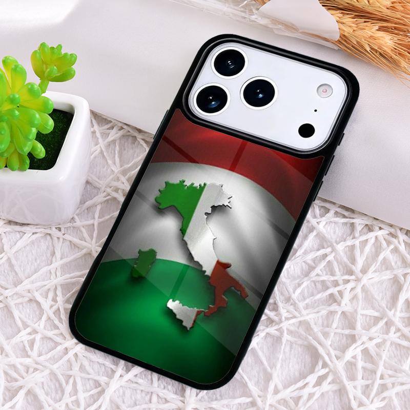 Italy Flag print Phone Case for iPhone 17 Air 16 15 11 12 14 13 Pro Max Shockproof Cover