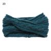 Новый полиэстеровый зимний теплый шерстяной тюрбан эластичная повязка на голову вязаная крючком повязка на голову