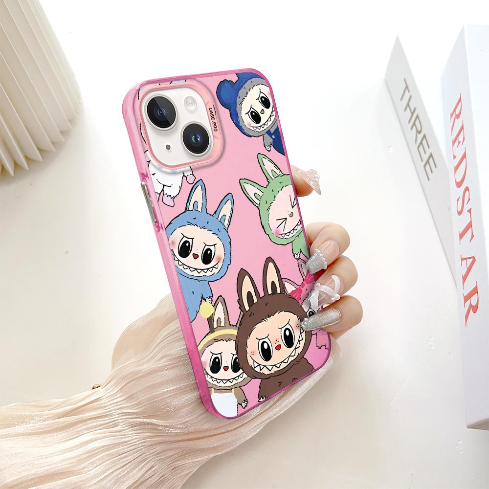 Модный красочный серебристый двусторонний чехол для телефона, мягкий край, жесткий чехол, полная защита, противоударный чехол для телефона для Samsung A16 A55 Xiaomi Redmi 14C Poco C75