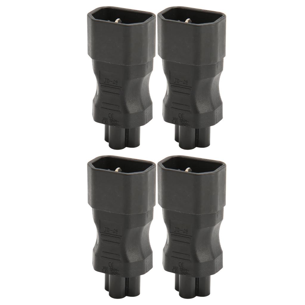 4pcs IEC320 C14 To IEC320 C5 Power Adapter Professional Copper Computer Power Adapter for PDU