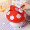 Convenient Mushroom Trash Can Red Garbage Collector Desktop Dumpster  Desktop Desk