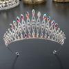1pc Exquisite Luxury Crystal Tiara Crowns Rhinestone Prom Diadem Crown Tiara Women Bridal Wedding Hair Accessories Zircon Crown