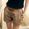 [ Android Accessories ]Women Fashion Solid England Style Mid Waist Casual Summer Shorts Pants